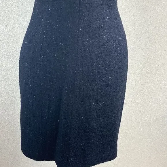 VINTAGE INC INTERNATIONAL CONCEPTS WOMEN BLACK AND SILVER DRESS SIZE 12 - Picture 5 of 16